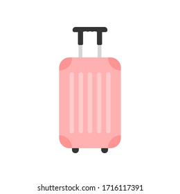 Luggage Bag. Suitcase Travel Bag Vector Illustration On White Background. 
Flat Design Style. Modern Style Illustration. EPS10 Editable. 
Vacation Holiday Concept.