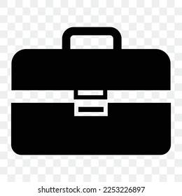 Luggage bag vector icon in flat style. Case symbol. Suitcase illustration.