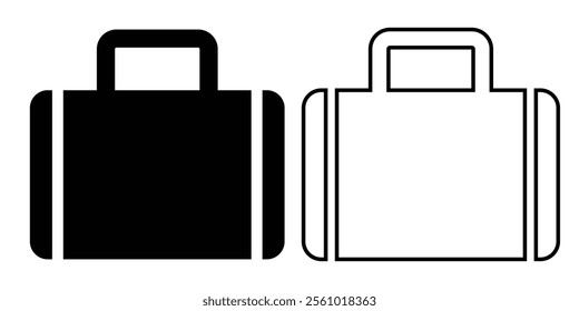  Luggage baggage icon. luggage icon for travel concept. vector illustration on white background eps 10.