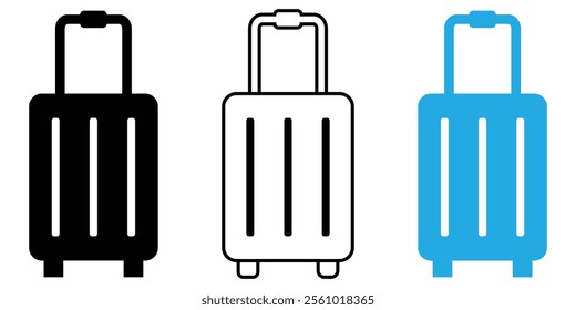  Luggage baggage icon. luggage icon for travel concept. vector illustration on white background eps 10.