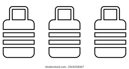  Luggage baggage icon. luggage icon for travel concept. vector illustration on white background eps 10.