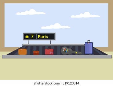 Luggage Carousel / Baggage In Airport