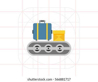 Luggage carousel icon