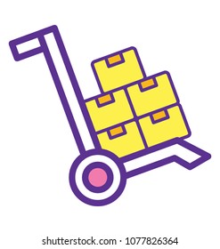 
Luggage cart to carry heavy packages
