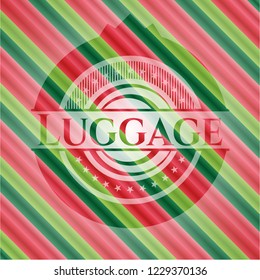 Luggage christmas style badge..