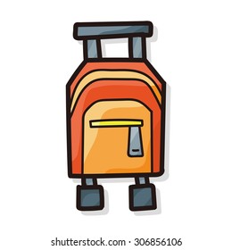 Luggage color doodle