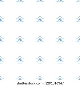 luggage compartment in airplane icon pattern seamless white background. Editable line luggage compartment in airplane icon. luggage compartment in airplane icon pattern for web and mobile.