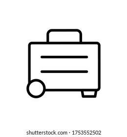 Luggage concept line icon. Simple element illustration. Luggage concept outline symbol design from Bag set. Can be used for web and mobile