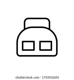 Luggage concept line icon. Simple element illustration. Luggage concept outline symbol design from Bag set. Can be used for web and mobile