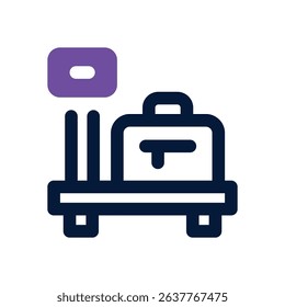 luggage duotone icon. Sleek and modern vector icon for websites, mobile apps, marketing materials, and corporate design. Fully scalable and ready to use.