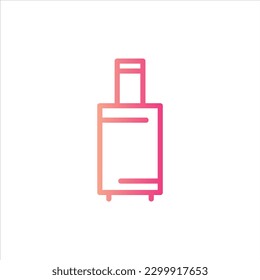 equipajes de diseño plano.