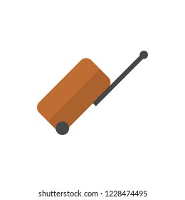 luggage flat fector icon
