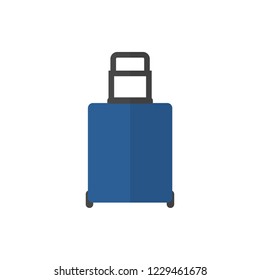 luggage flat fector icon