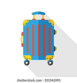 luggage flat icon 