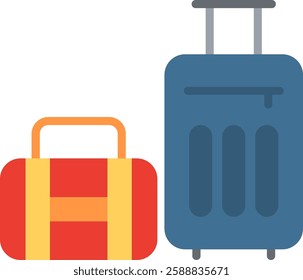 Luggage Flat Illustration Vector Design