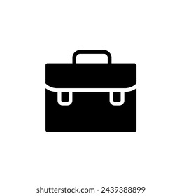 Luggage flat vector icon. Simple solid symbol isolated on white background