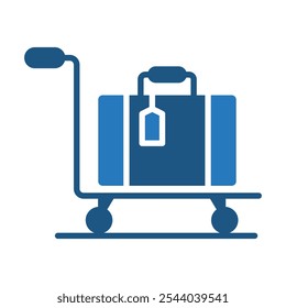 Luggage Handling icon line vector illustration