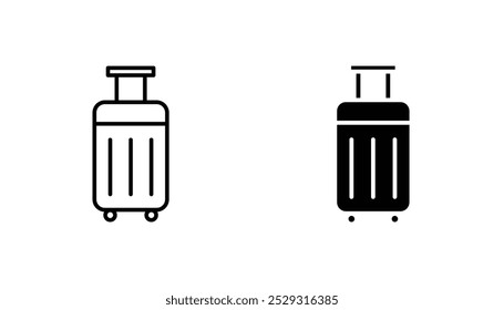 Concepto de icono de equipaje. Vector de acciones