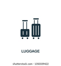 Luggage icon. Creative element design from tourism icons collection. Pixel perfect Luggage icon for web design, apps, software, print usage.