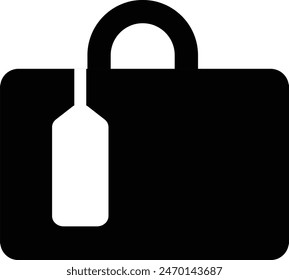 luggage icon design eps 10