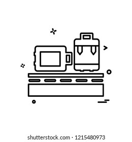 Luggage icon design vector