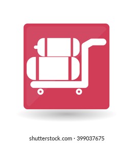 luggage icon design, vector illustration