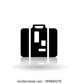 luggage icon design, vector illustration