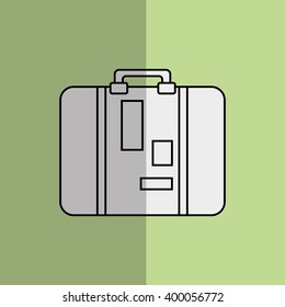 luggage icon design, vector illustration