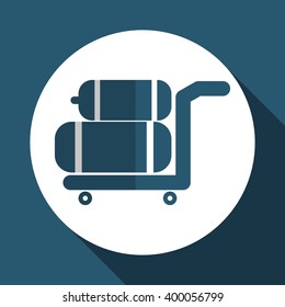 luggage icon design, vector illustration