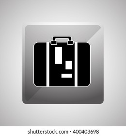 luggage icon design, vector illustration