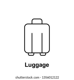 Luggage icon. Element of summer holiday icon. Thin line icon for website design and development, app development. Premium icon