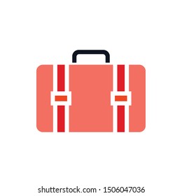 luggage icon. flat illustration of luggage vector