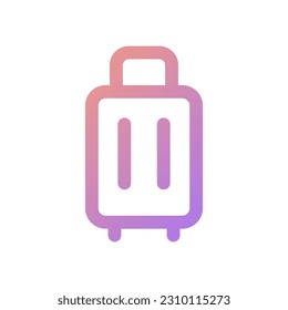 luggage icon flat style vector