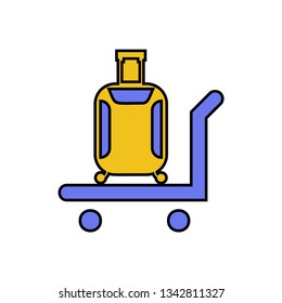 Luggage icon illustration isolated vector symbol