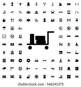 luggage icon illustration isolated vector sign symbol