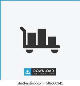 luggage icon illustration isolated vector sign symbol