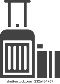 Luggage Icon image. Suitable for mobile application.