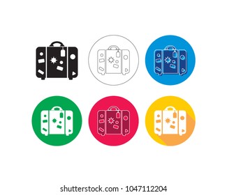 Luggage Icon inside Circle