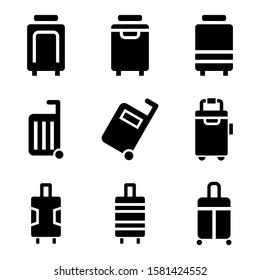 luggage icon isolated sign symbol vector illustration - Collection of high quality black style vector icons
