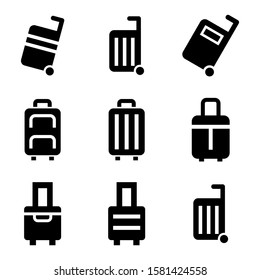 luggage icon isolated sign symbol vector illustration - Collection of high quality black style vector icons
