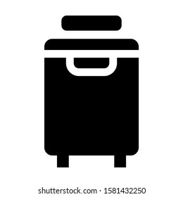 luggage icon isolated sign symbol vector illustration - high quality black style vector icons
