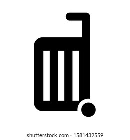 luggage icon isolated sign symbol vector illustration - high quality black style vector icons
