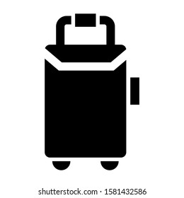 luggage icon isolated sign symbol vector illustration - high quality black style vector icons
