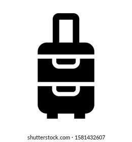 luggage icon isolated sign symbol vector illustration - high quality black style vector icons
