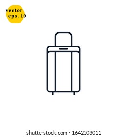 Luggage Icon Logo Design Vector Template