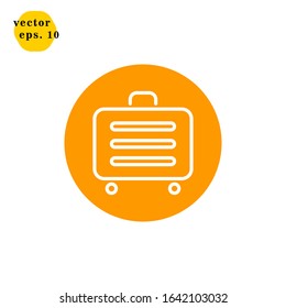Luggage Icon Logo Design Vector Template
