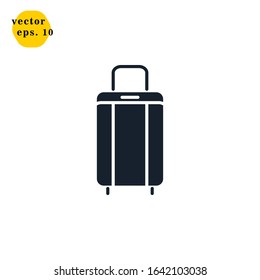Luggage Icon Logo Design Vector Template