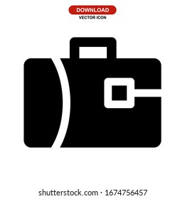 luggage icon or logo isolated sign symbol vector illustration - high quality black style vector icons
