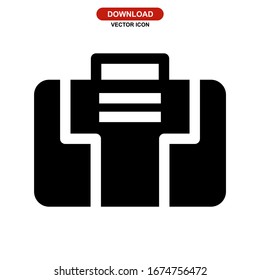 luggage icon or logo isolated sign symbol vector illustration - high quality black style vector icons
