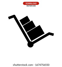 luggage icon or logo isolated sign symbol vector illustration - high quality black style vector icons
